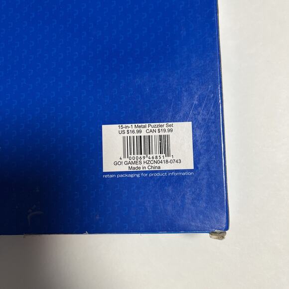 15 pieces metal brain puzzlers (box‎ is a bit damaged but NEW) - Picture 3 of 3